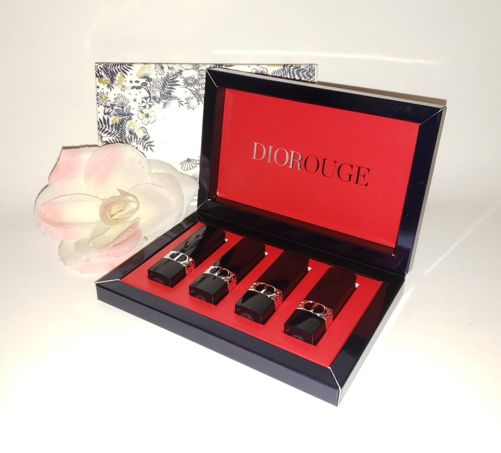 Christian Dior Rouge 4pc Mini Lipstick Gift Set Kit LTD Christian Dior Rouge 4pc Mini Lipstick Gift Set Kit LTD