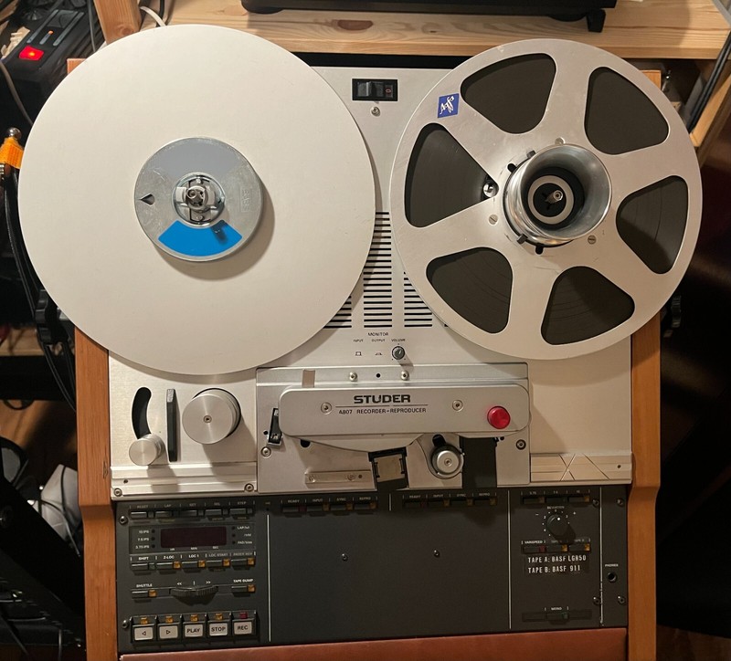 Studer A807 TonbandgerÃ¤T / Tape Recorder (Revidiert) Mit Rollwagen