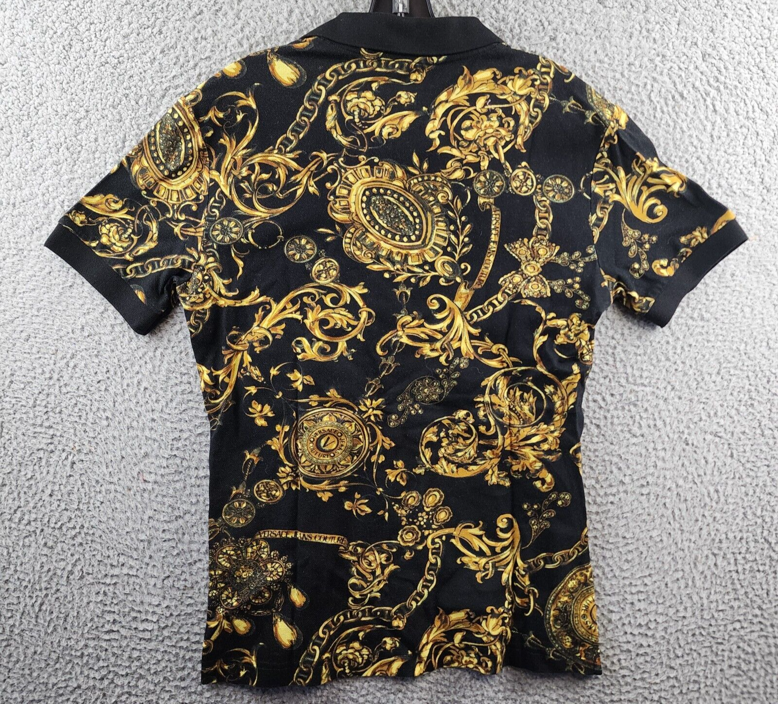 Versace Jeans Couture Regalia Baroque Print Slim Fit Polo