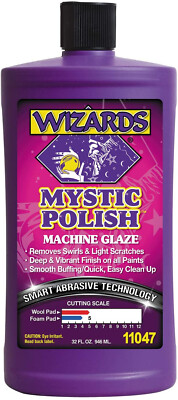 Wizards 11047 Mystic Polish Machine Glaze 32 oz Removes Swirls & Light Scratches