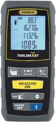 General Tools TS01 100  Laser Measure Bluetooth Calculates Area Distance ,volume