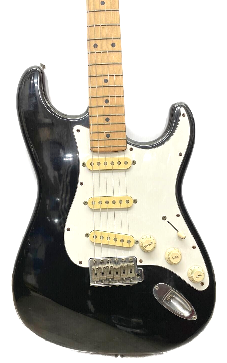 Fender Japan STM-55 Stratocaster Guitar Black Medium Scale