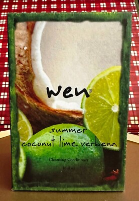 WEN Chaz Cleansing Conditioner Summer Coconut Lime Verbena  W/ Pump SEALED 16 oz