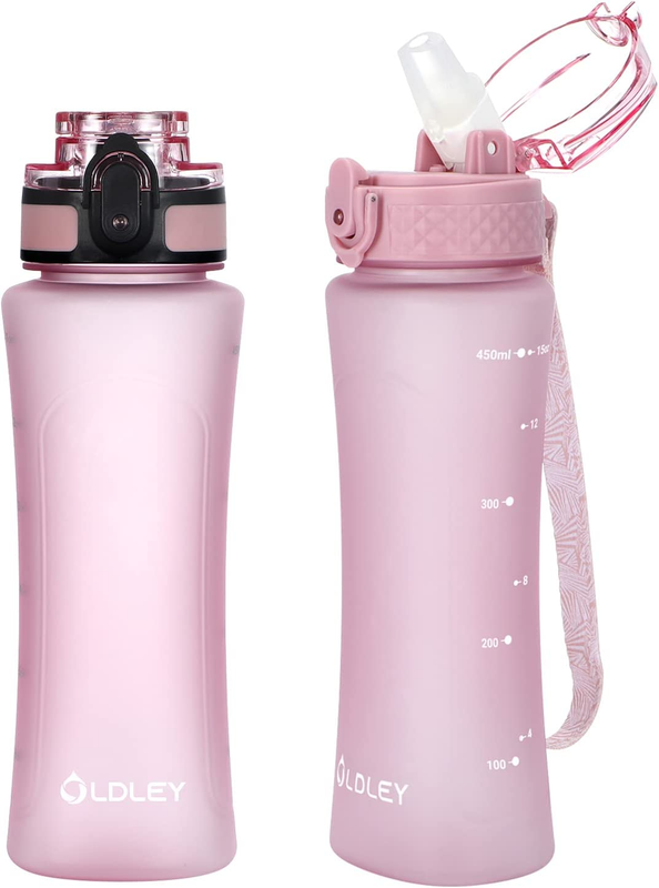 With Straw & Chug Lid For Kids Girls Child, 15 Oz Leak-proof