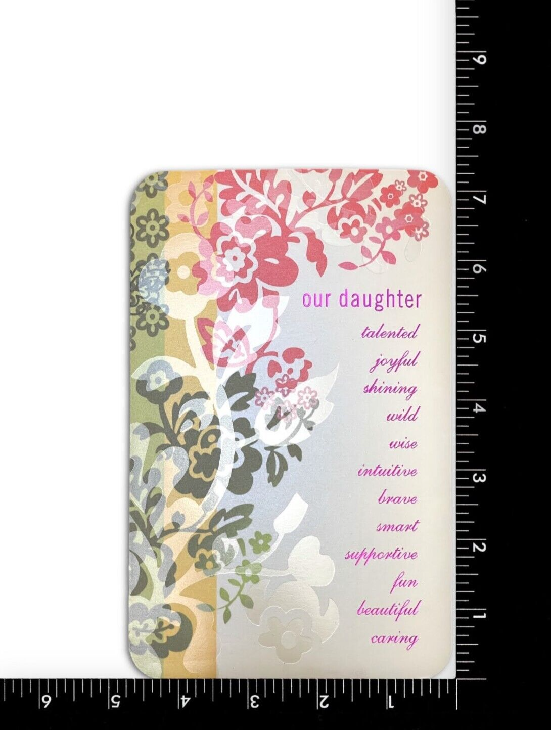 Embellished BIRTHDAY Card FOR OUR DAUGHTER FROM PARENTS by American Greetings +✉