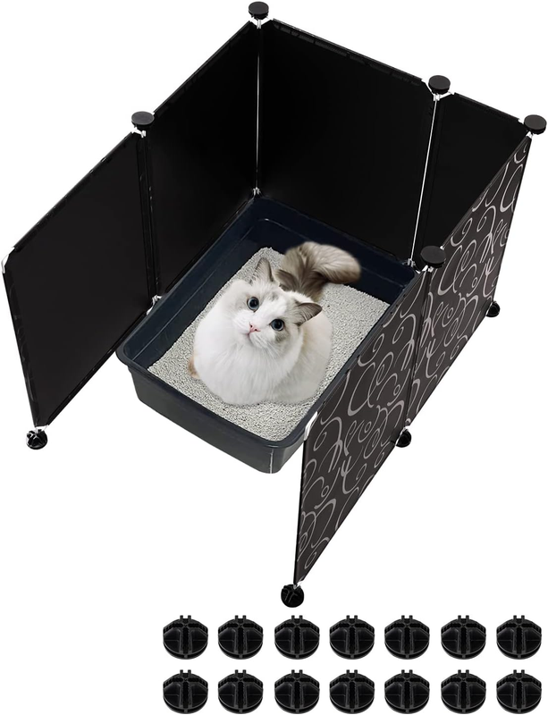 Enclosure Splash Guard27×20 In Extra Large Cat Litter Pan Pee