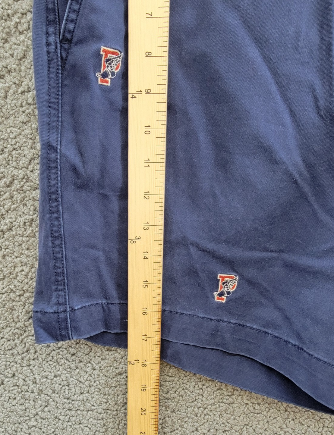 Polo Ralph Lauren 6-Inch Polo Prepster P-Wing Shorts Mens XL Navy Button Closure - Picture 9 of 18