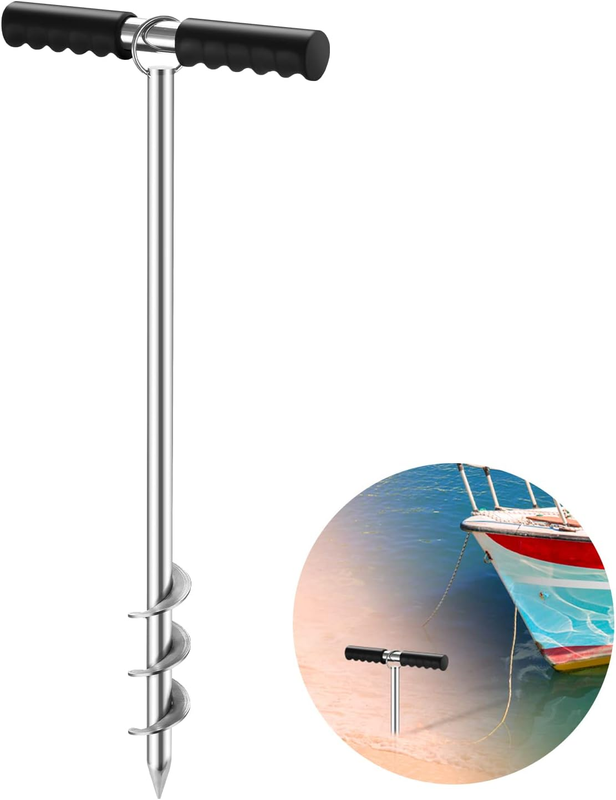23'' Sand Boat Anchor Suitable for Pontoon, Kayak, Jet Ski & 25' Boats