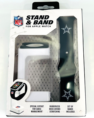 Dallas Cowboys NFL Apple Watch Band and Stand Compatible for 38MM and 42MM