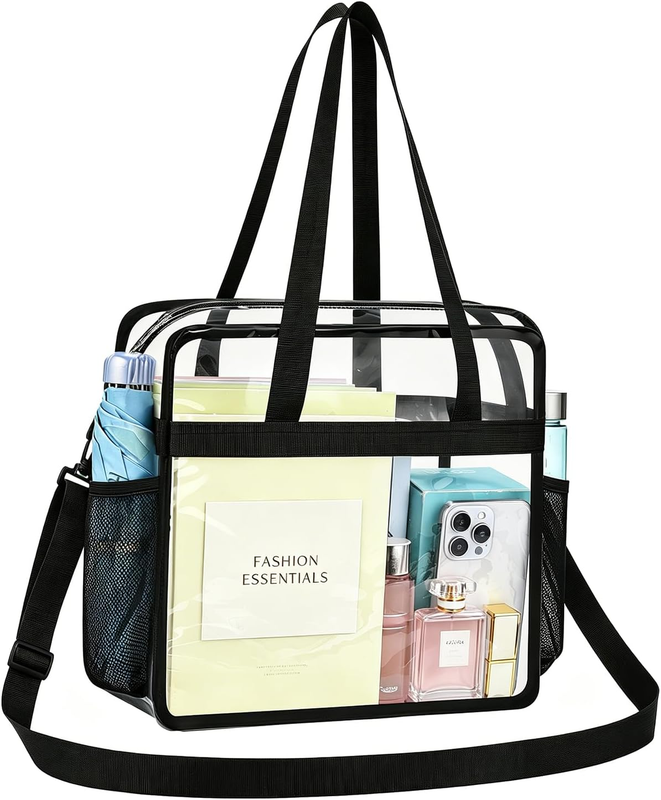 Clear Bag for Stadium Events 12×6×12 Clear Tote Bag for Concert,Sport,Festival