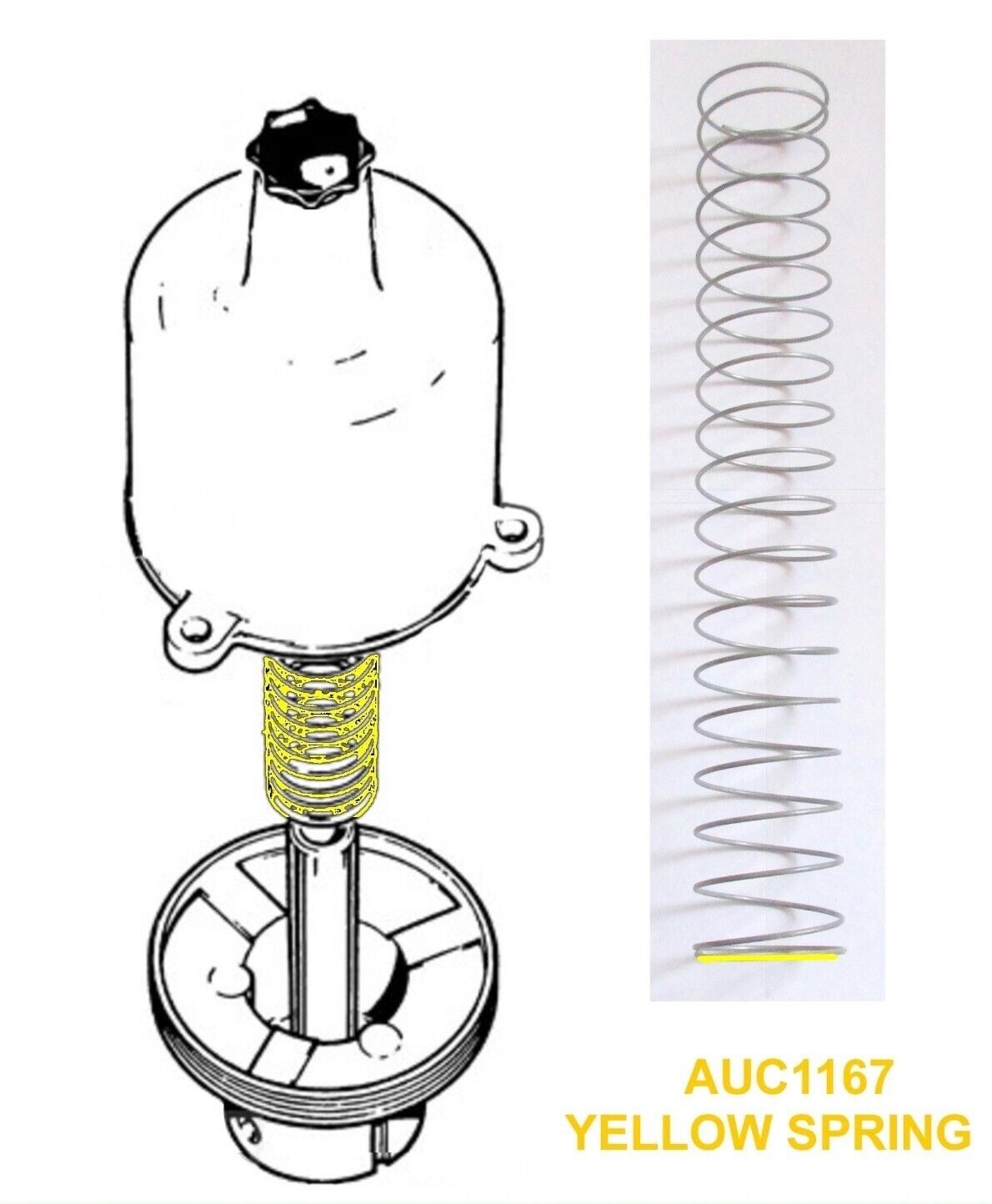 Austin Healey 100-6 3000 MGC 1 x SU HS6 Carburetor YELLOW