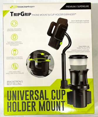 Bracketron - TripGrip Cup Holder Mount For iPhone - Black