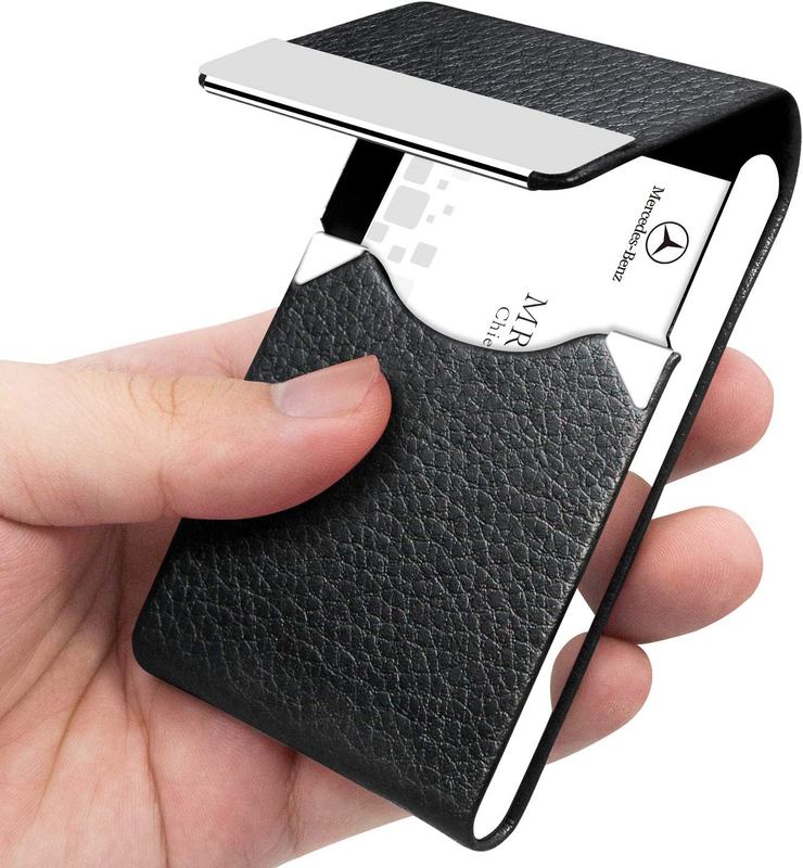 Professional Business Card Holder PU Leather Business Card Case Name Card Holder