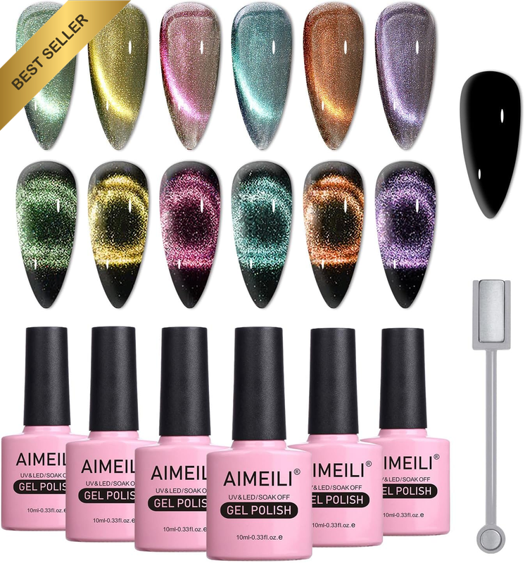 Cat Eye Gel Nail Polish Soak off U V LED Hema Free Nail Polish Nail Art Manicure