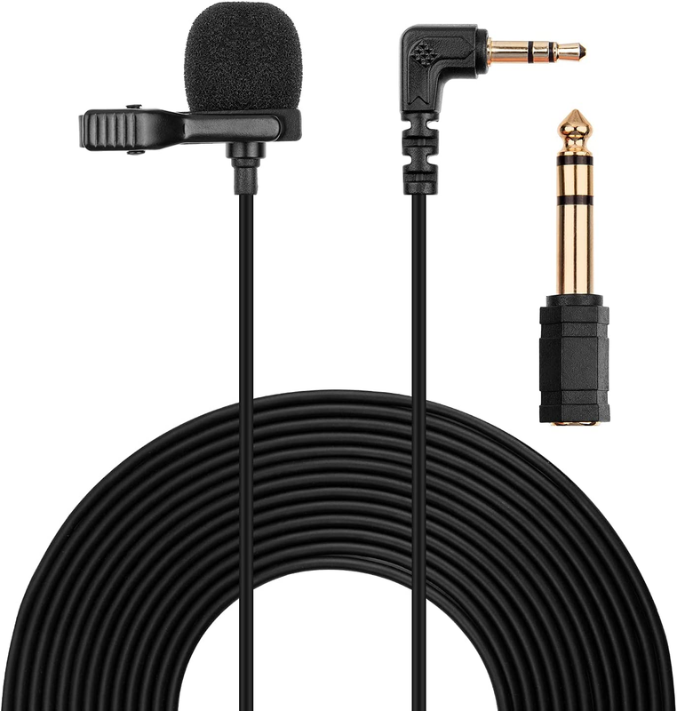 H6 Microphone, Lavalier Mic for Zoom H1N H1 H2N H4N PRO H5 H6, TASCAM DR05X DR07