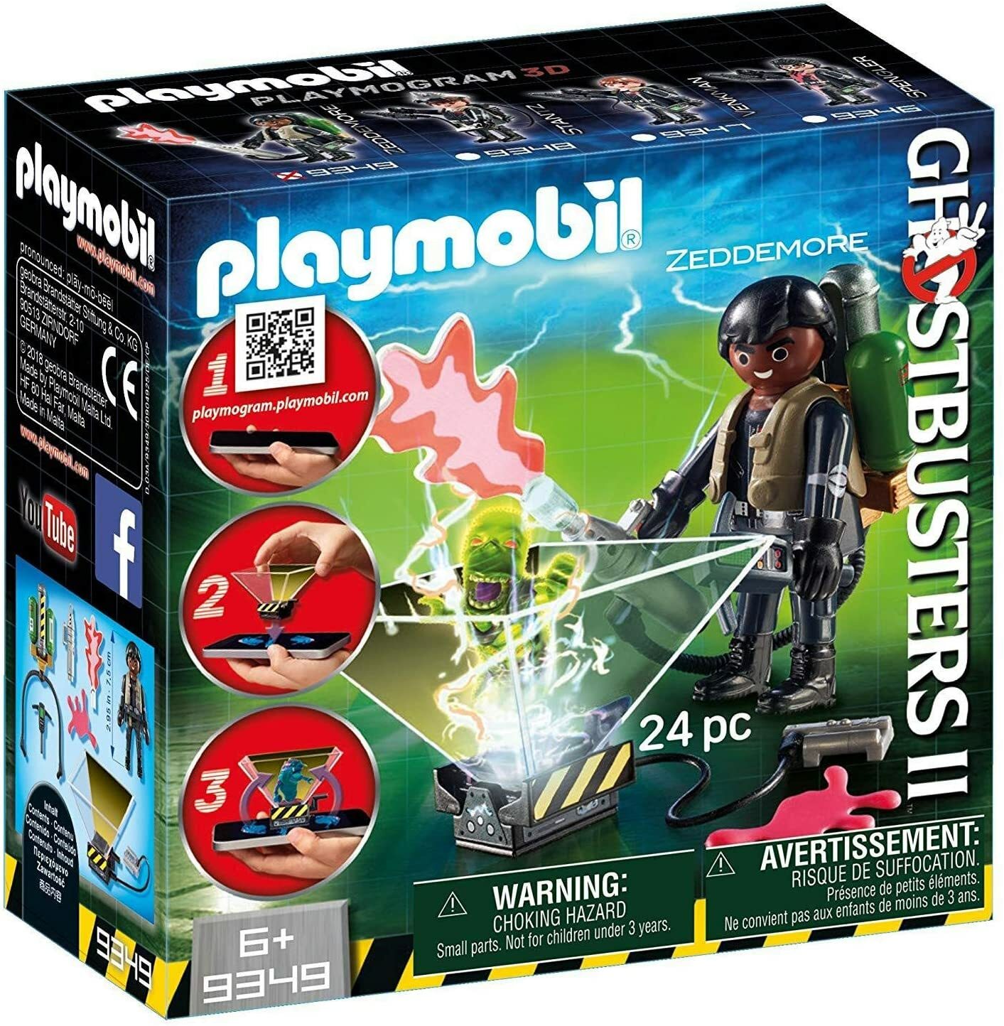 Playmobil 9349 Ghostbusters Winston Zeddemore Playmogram 3D