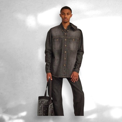 【新品】Y/PROJECT Clip Shoulder Denim Shirt Y/Project Clip Shoulder Denim Shirt Gray Unworn With Tags | eBay