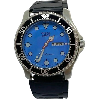 シチズンVEGA 3J00-397037 38ミリ ティファニーブルー　動作品 Citizen Vega 3J00-397037 Vintage Diver's Watch 38mm Men's
