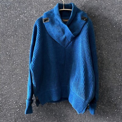 ISSEY MIYAKE Double Shawl Collar Jumper Men's #DL 23B | eBay