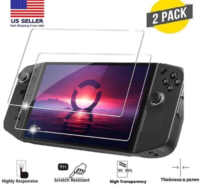 (2 Pack) Lenovo Legion Go 8.8'' Screen Cover Film Tempered Glass Screen Protector