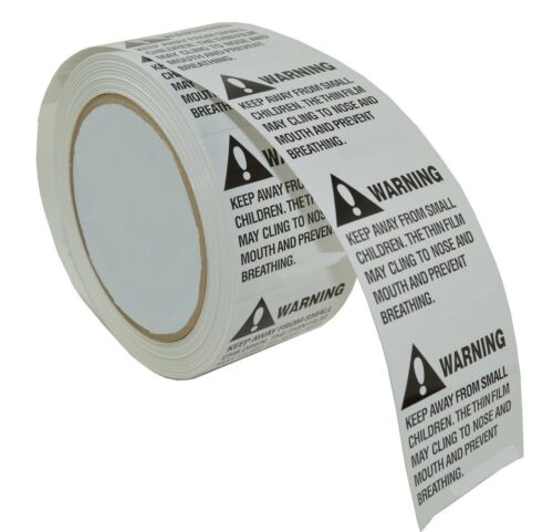 1 Roll 500 Labels 2 x 2 Suffocation Warning Amazon FBA approved Labels/Stickers