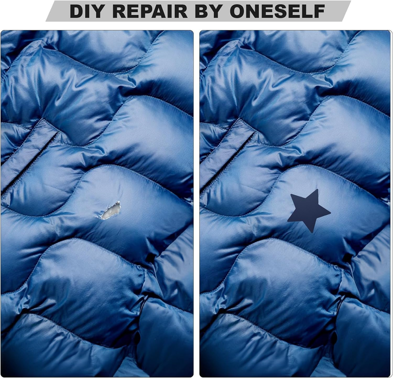 8 Pieces 7.87 x 5.9 inch Nylon Repair Patches Nylon Fabric Patch Self-Adhesive N