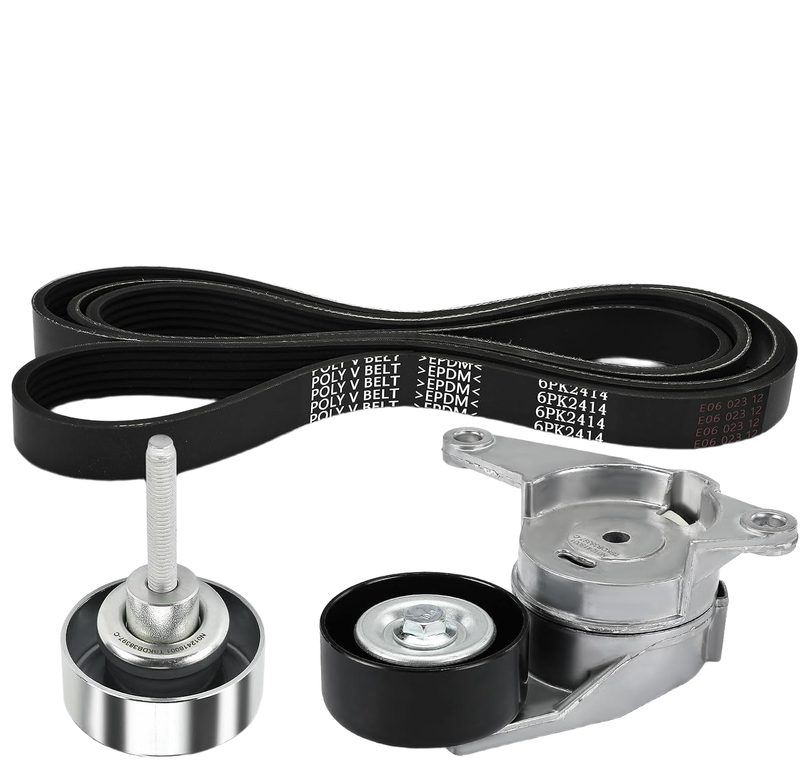 Engine Serpentine Belt Drive Kit for Chevy Equinox 2010-2017 Impala 2012-2013