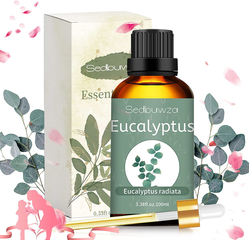 3.38 Oz, Eucalyptus Aroma Oil 100% Pure Natural Organi