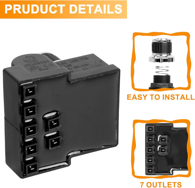 7 Outlet Pulse Igniter for 6 Burner Grill Models 720-0898/0896 Replacement