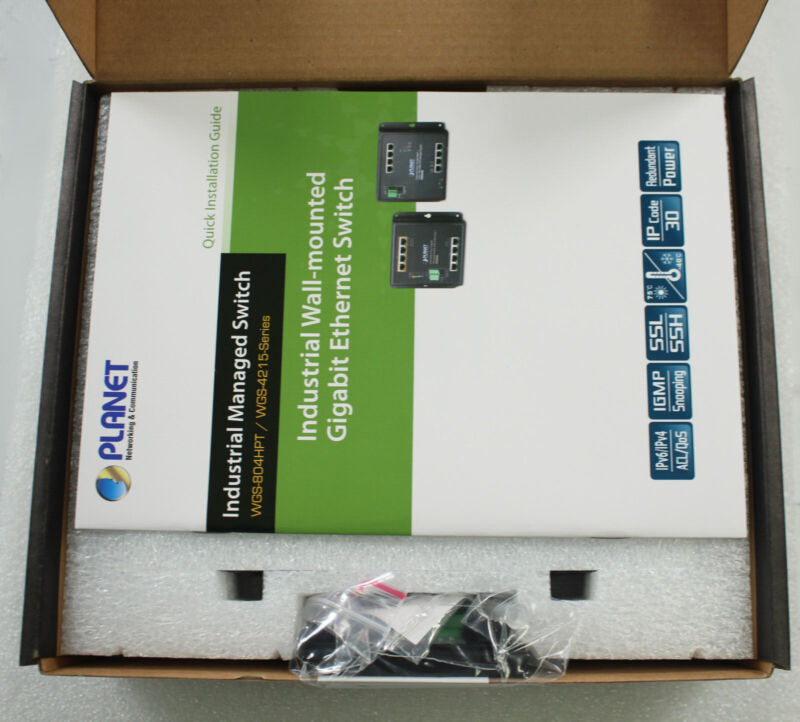 Planet 8p Switch Industrial Wgs-4215-8t2s 10/100/1000t 