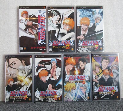 PSP BLEACH Heat the Soul 1 2 3 4 5 6 7 set Japan 7 Game