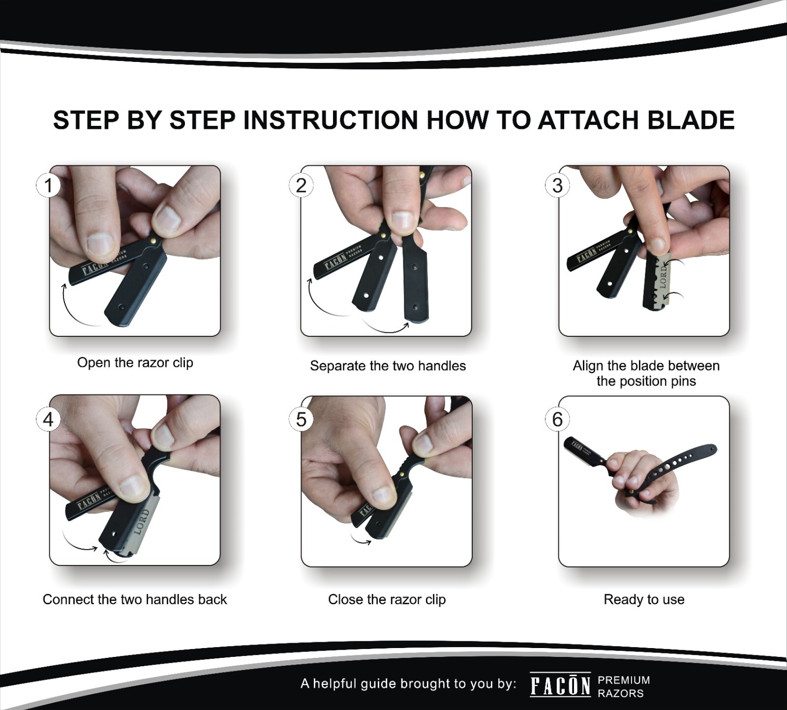 100 BLADES + CLASSIC STAINLESS STEEL STRAIGHT EDGE BARBER RAZOR SALON SHAVETTE