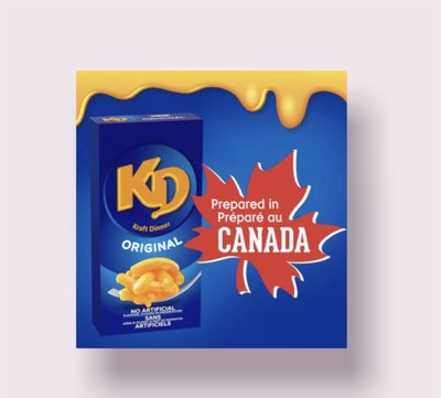 Kraft Dinner Original Mac & Cheese KD Macaroni Imported From Canada 3 Packs