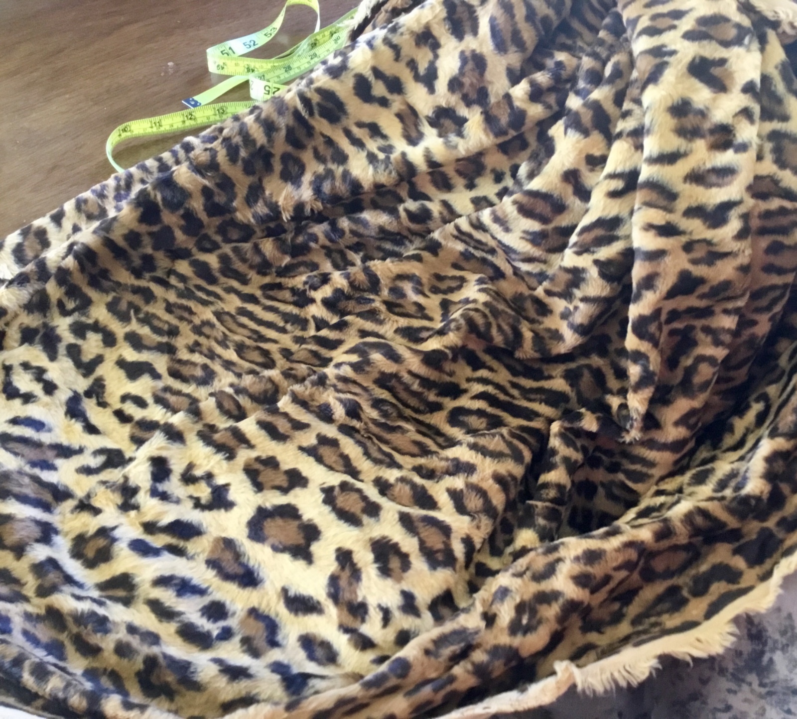 LAST LOT RALPH LAUREN ARAGON LEOPARD FAUX FUR FABRIC~6.5+ Yds x 54