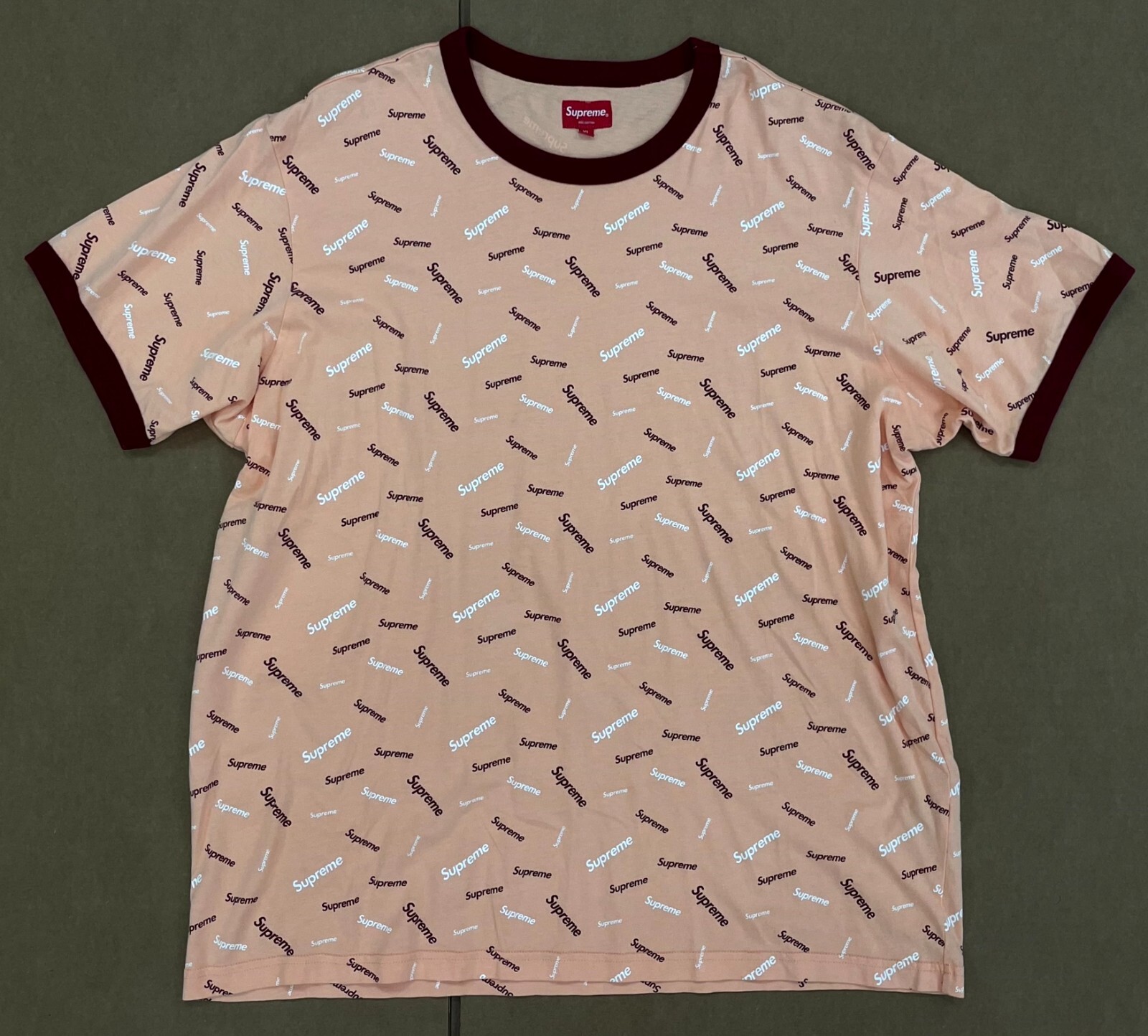 Tシャツ・カットソー Supreme Scatter Ringer 18 FW WEEK 0 Supreme Scatter Ringer (FW18) - $88