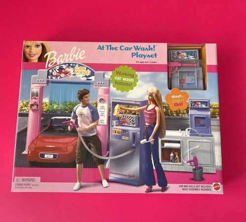 Barbie Car Wash Playset（並行輸入品） Barbie World Spinning Washer \u0026 Dryer Toy Playset | Mattel