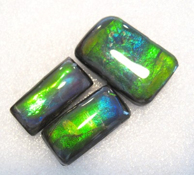 AMMOLITE GEMSTONES LOT of THREE Perfect for Pendant and Earrings