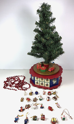 Vintage 1996 Avon Christmas is Coming Musical Advent Christmas Tree READ  DESCRIP | eBay