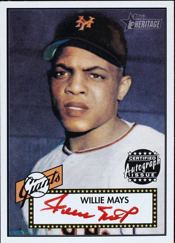 2001 Topps Heritage - Willie Mays #THA-WM