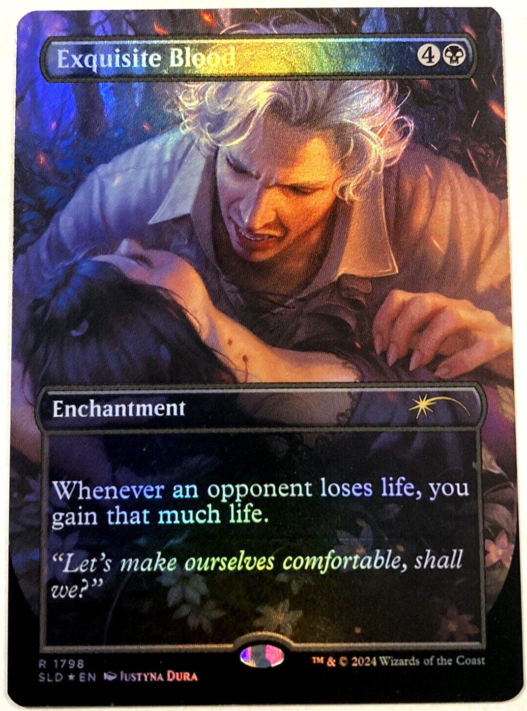 MTG Exquisite Blood RAINBOW FOIL Secret Lair Astarion's