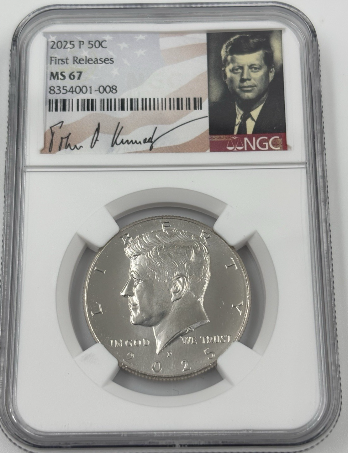 2025 P KENNEDY NGC MS 67 HALF DOLLAR PHILLADELPHIA ⭐FIRST