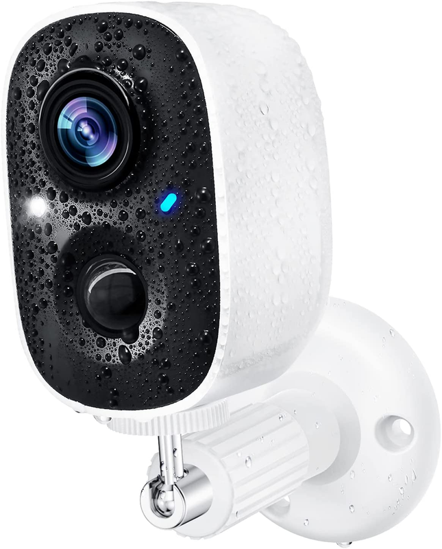 HAWKRAY Wireless Outdoor Security Camera with Spotlight, 1080P Battery Powered W