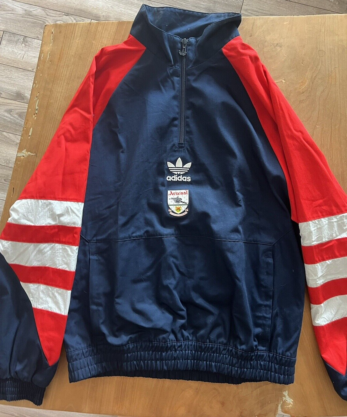 NEW Arsenal Adidas Originals Retro 1/4 Zip Training Jacket