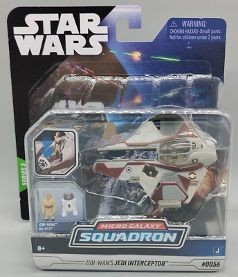 Star Wars Micro Galaxy Squadron Series 3 Obi-Wan s Jedi Interceptor #0056