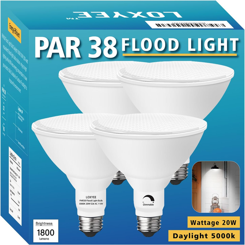 4 Pack Dimmable 20w(200w Equivalent) E26