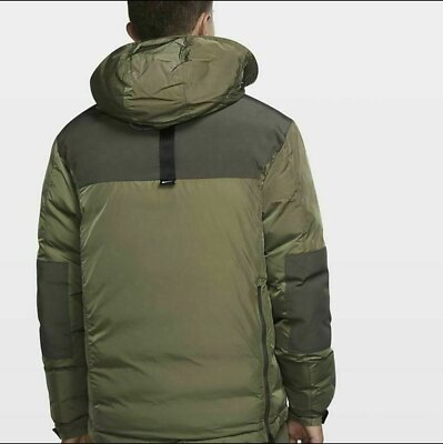 Pre-owned Nike Men's  Sportswear Men's Insulated Hooded Anorak In Green