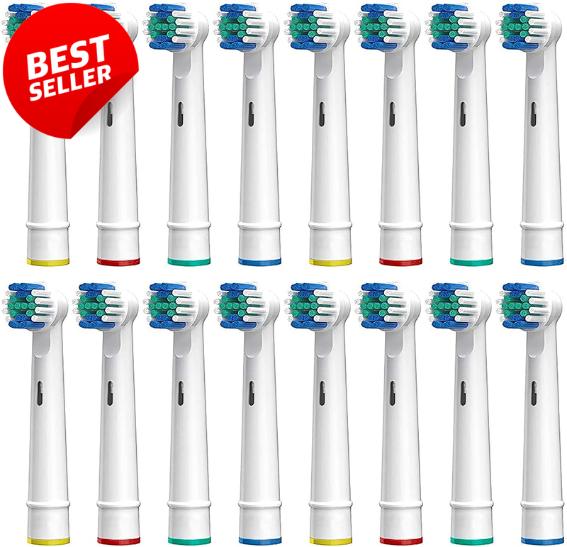16 Pack Replacement Brush Heads Compatible Oral B Braun Pro 1000 1500 8000 - US