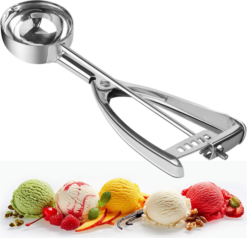 Cookie Scoop Ice Cream Scoop with Trigger - 2.6 Tablespoon / 1.5 OZ - 18/8 Stain