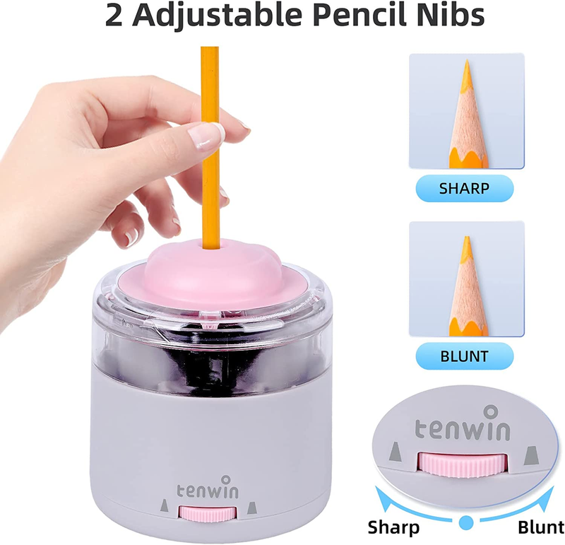 Electric Pencil Sharpener, Portable Battery Powered Pencil Sharpeners, Small Pen