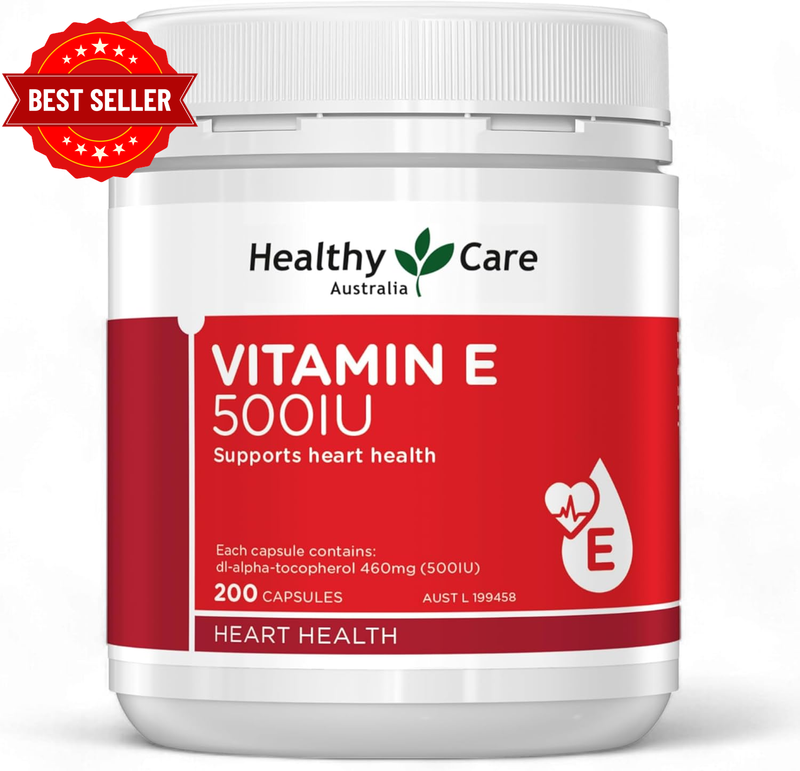 Vitamin E Capsule 500IU - Supports Heart Health and Provides Antioxidant Protect